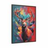 red deer vivid instincts framed canvas