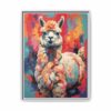 alpaca vivid instincts framed canvas