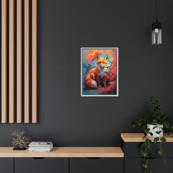 fox vivid instincts framed canvas