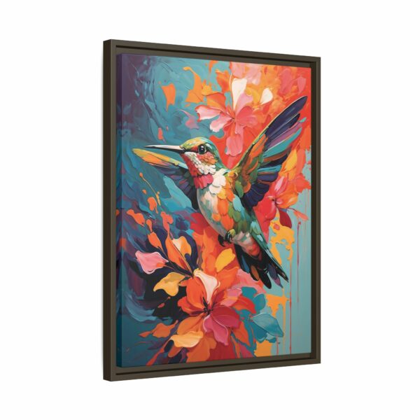 hummingbird vivid instincts framed canvas