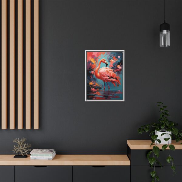 flamingo vivid instincts framed canvas