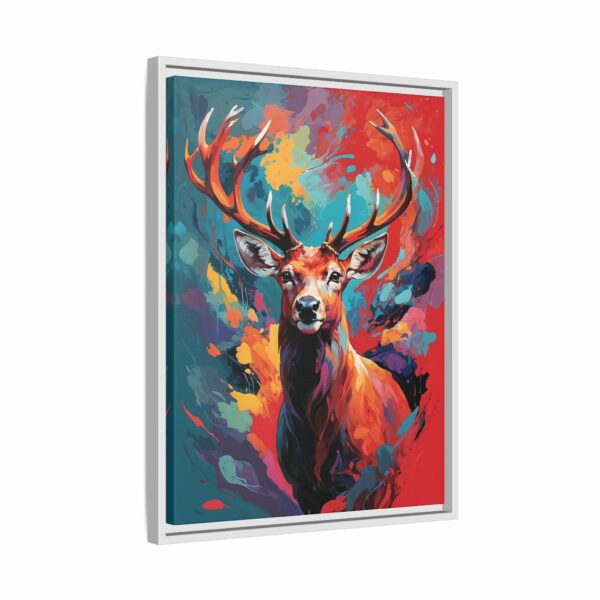 red deer vivid instincts framed canvas