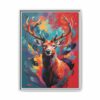 red deer vivid instincts framed canvas