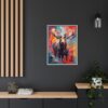 moose vivid instincts framed canvas