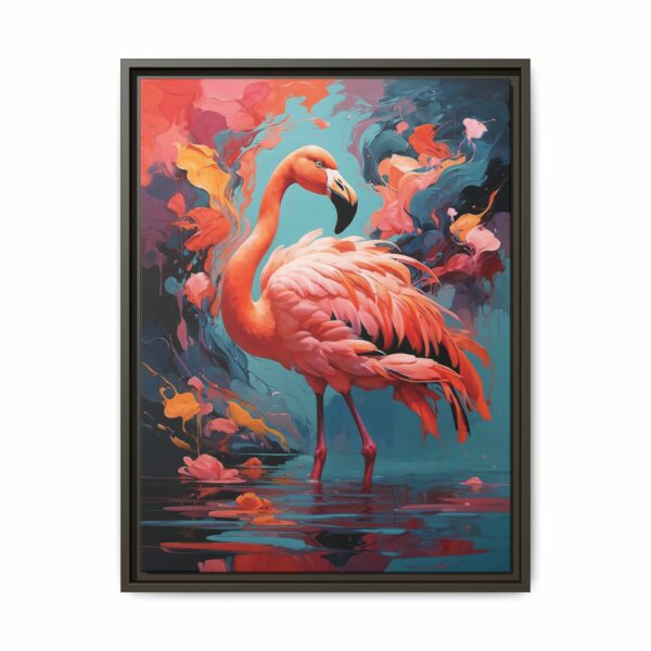 flamingo vivid instincts framed canvas