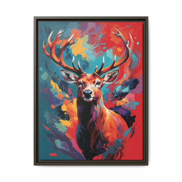 red deer vivid instincts framed canvas