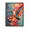 hummingbird vivid instincts framed canvas