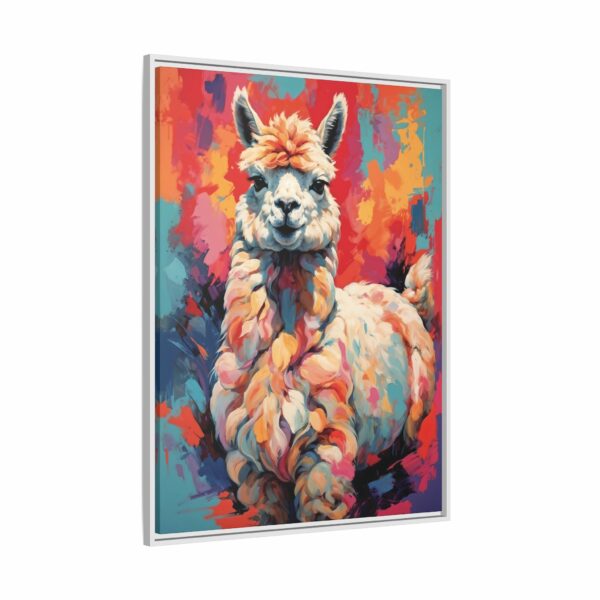 alpaca vivid instincts framed canvas