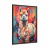 alpaca vivid instincts framed canvas