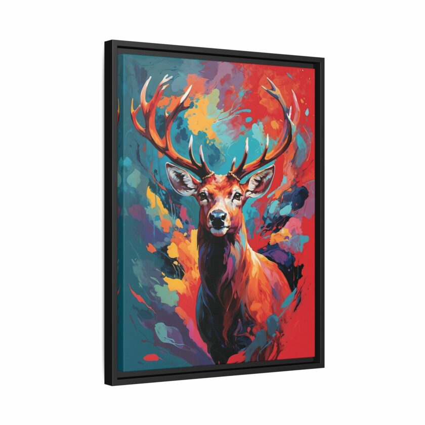 red deer vivid instincts framed canvas