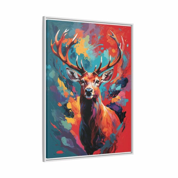 red deer vivid instincts framed canvas