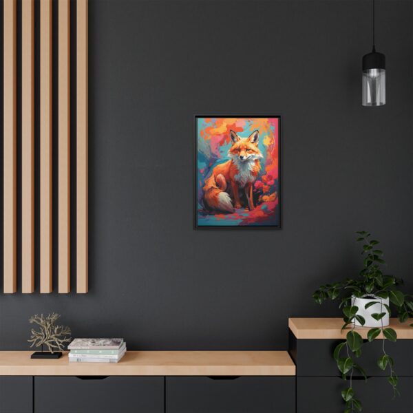 fox vivid instincts framed canvas