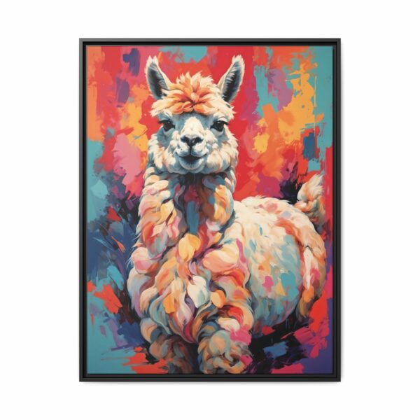 alpaca vivid instincts framed canvas