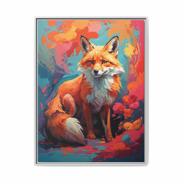 fox vivid instincts framed canvas