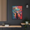 red deer vivid instincts framed canvas