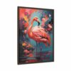 flamingo vivid instincts framed canvas