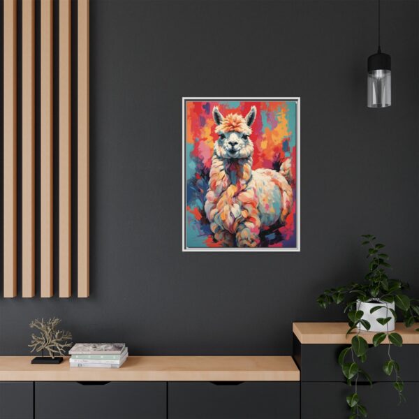 alpaca vivid instincts framed canvas