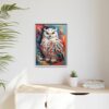 snowy owl vivid instincts framed canvas