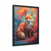 fox vivid instincts framed canvas