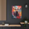 moose vivid instincts framed canvas