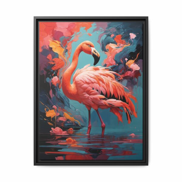 flamingo vivid instincts framed canvas