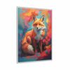 fox vivid instincts framed canvas