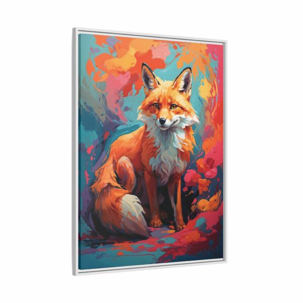 fox vivid instincts framed canvas