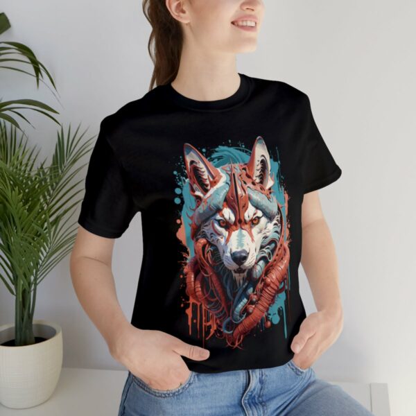 siberian husky biogoth t shirt