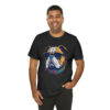 english bulldog t shirt flower splash