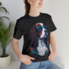 english springer spaniel t shirt flower splash