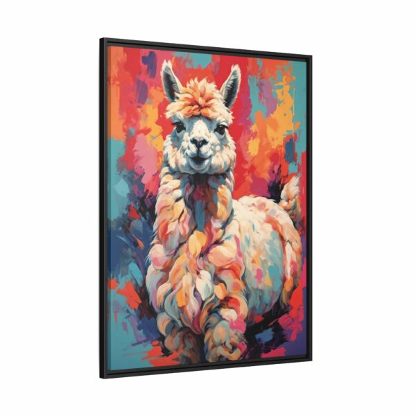 alpaca vivid instincts framed canvas