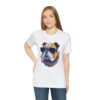 english bulldog t shirt flower splash