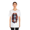 cavalier king charles spaniel flower splash t shirt