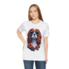 cavalier king charles spaniel flower splash t shirt