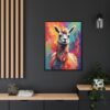 llama vivid instincts framed canvas