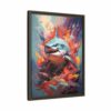 shark vivid instincts framed canvas