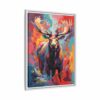 moose vivid instincts framed canvas