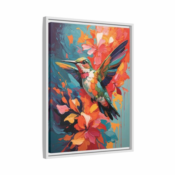 hummingbird vivid instincts framed canvas