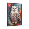 snowy owl vivid instincts framed canvas