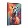 llama vivid instincts framed canvas