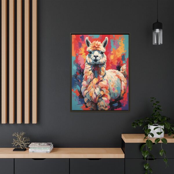 alpaca vivid instincts framed canvas