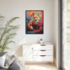 fox vivid instincts framed canvas