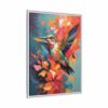 hummingbird vivid instincts framed canvas