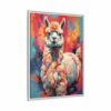 alpaca vivid instincts framed canvas