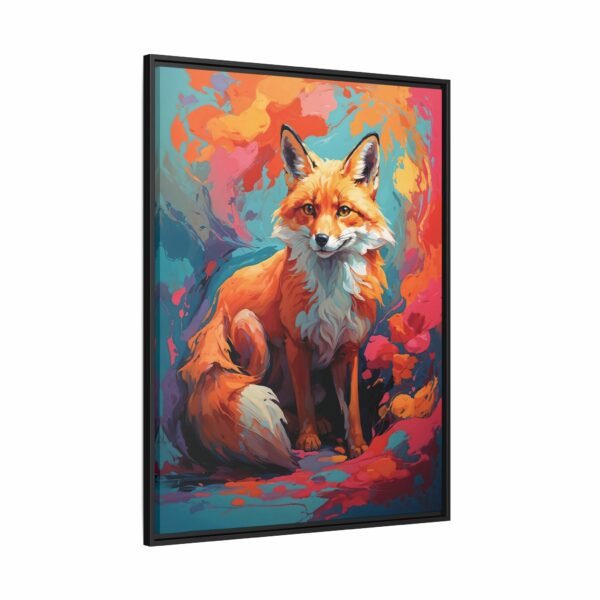 fox vivid instincts framed canvas