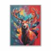 red deer vivid instincts framed canvas