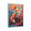 fox vivid instincts framed canvas