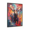 moose vivid instincts framed canvas