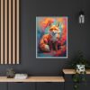 fox vivid instincts framed canvas