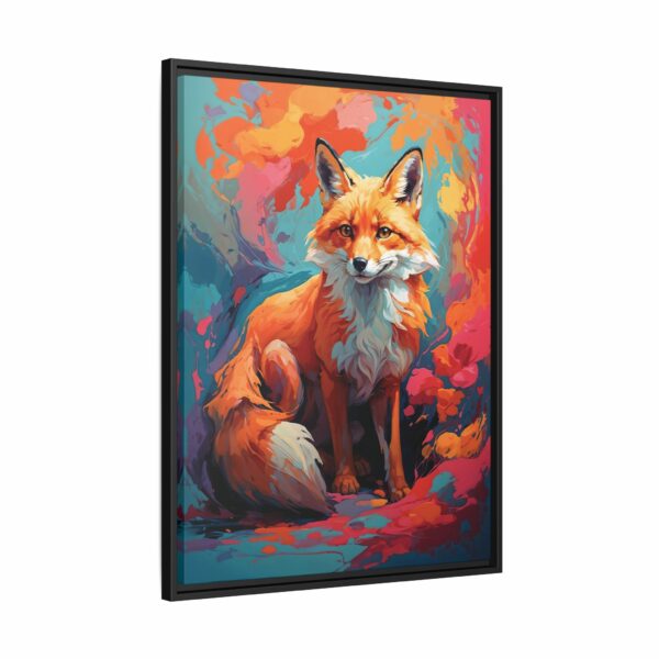 fox vivid instincts framed canvas